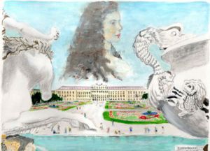 Voir le détail de cette oeuvre: Vienne, château de Schönbrunn et portrait de 